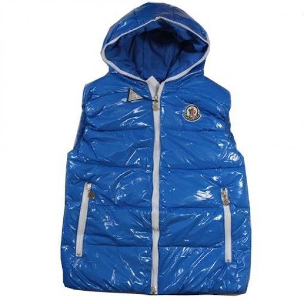 Moncler Gilet Donna Piumini Blu Presa M30